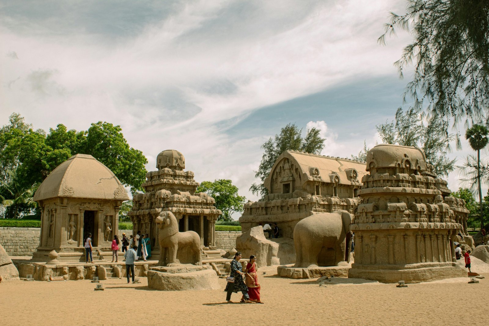 image of an ancient village in Mahabalipuram, Tamil Nadu